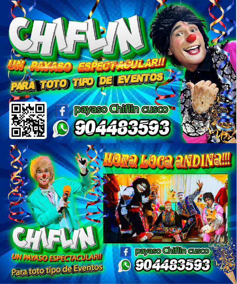 Chiflin Payaso Cusco - Card Educa Cusco